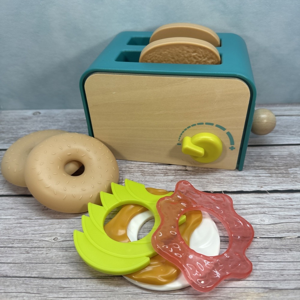 B. toys – Mini Chef – Toaster Pretend Play Breakfast Playset